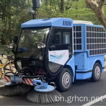 বৈদ্যুতিক ফোর-হুইল সোলার রোড সুইপার
